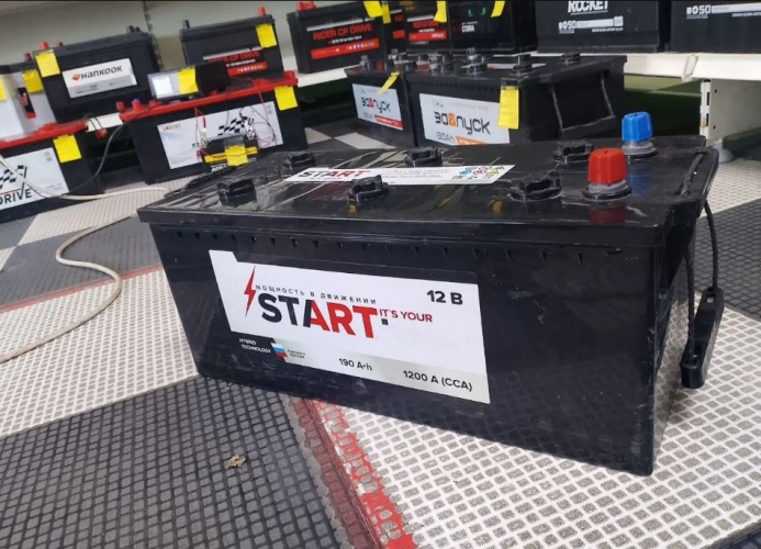 Аккумулятор START 190 Ah КОНУС+ПЕРЕХОДНИК