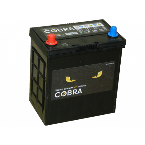 АККУМУЛЯТОР COBRA 42АЧ-390A ПР..42B19 R АЗИЯ (185Х127Х225)