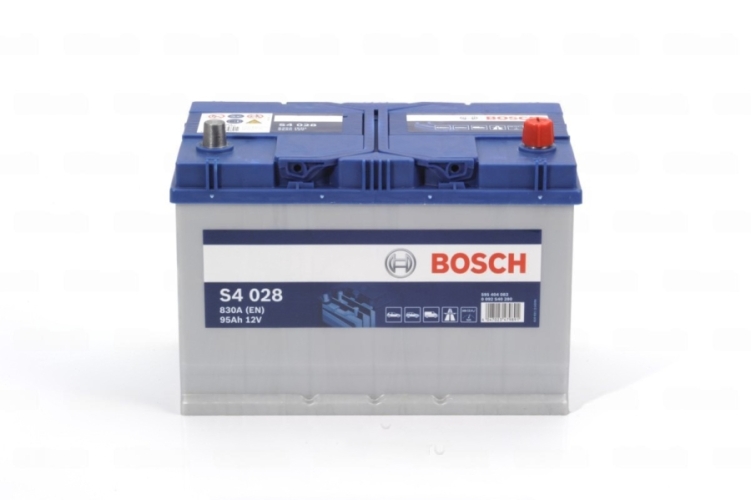Батарея аккумуляторная Bosch 0092S40280 95А/ч 830А обратная полярн. выносные (Азия) клеммы