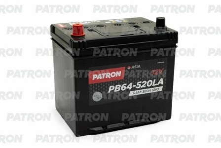 Аккумулятор легковой Patron (арт. PB64-520LA)