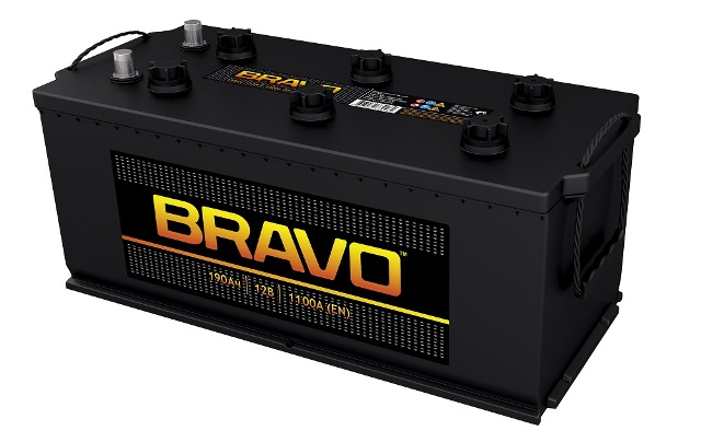 Аккумулятор BRAVO 6СТ-190L пп 190 Ач 1100 А 524х223х239 конус [D5(Тип B)] 4607034730284