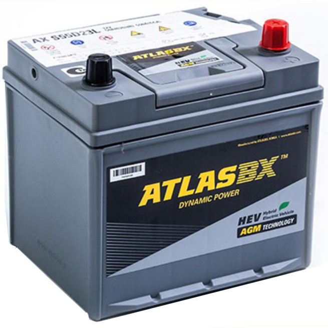 Аккумулятор автомобильный ATLAS AGM SA S55D23L