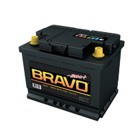 Батарея аккумуляторная BRAVO 4607034730208 60А/ч 480А прямая полярн. стандартные (Европа) клеммы